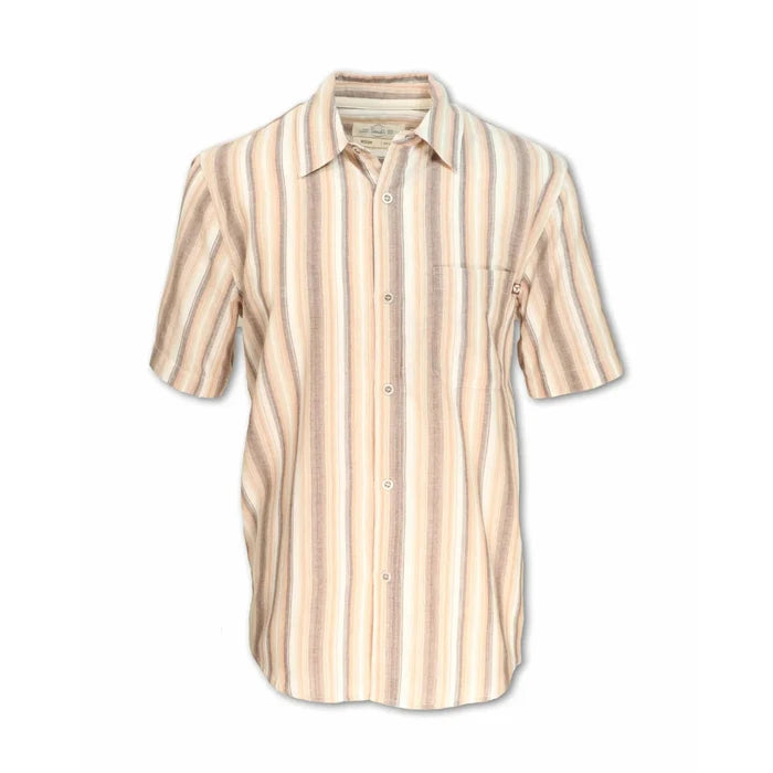Men's Short Sleeve Striped Buttondown Shirt