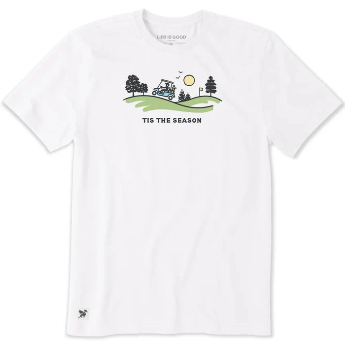 Men's Tis the Season Golf Cart Vista Short Sleeve Tee Shirt