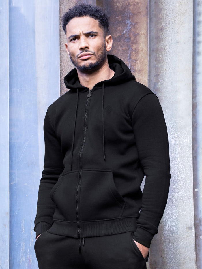 EZHD577 Copy of Mens Zip Up Hooded Fleece Tracksuit Top  | Enzo Designer Menswear ENZO RAWDENIM