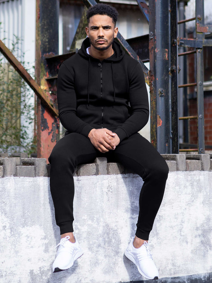 EZHD577 Copy of Mens Zip Up Hooded Fleece Tracksuit Top  | Enzo Designer Menswear ENZO RAWDENIM