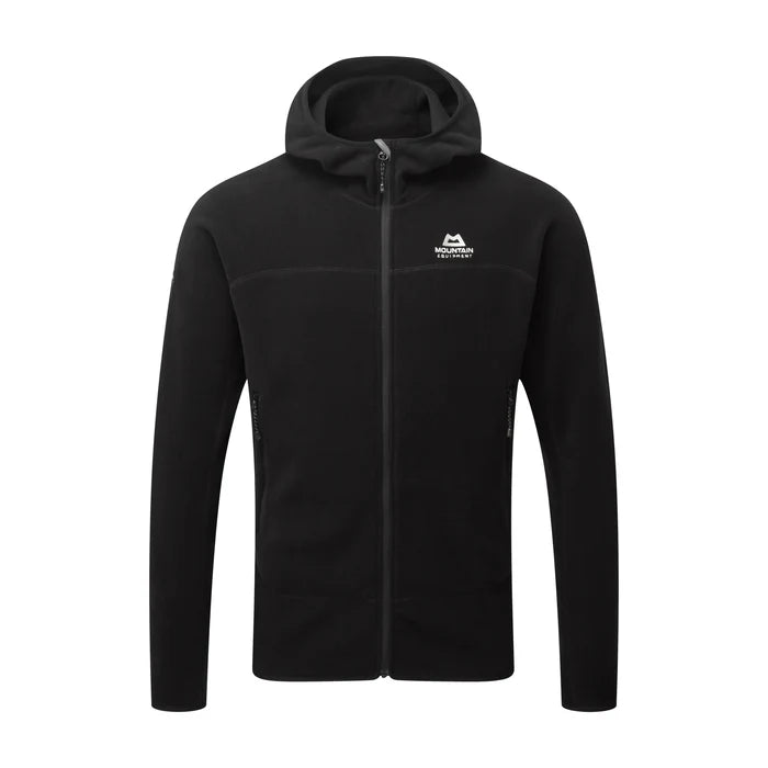 פליז Micro Zip גברים Mountain Equipment שחור: פליז קל משקל מבד POLARTEC® ממוחזר לטיולים.