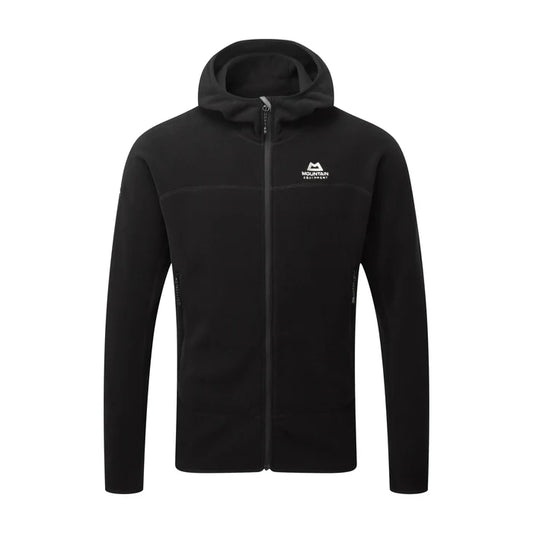 פליז Micro Zip גברים Mountain Equipment שחור: פליז קל משקל מבד POLARTEC® ממוחזר לטיולים.