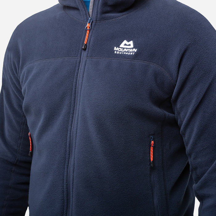 פליז גברים Micro Zip עם כובע צמוד, מגן מקור, Mountain Equipment