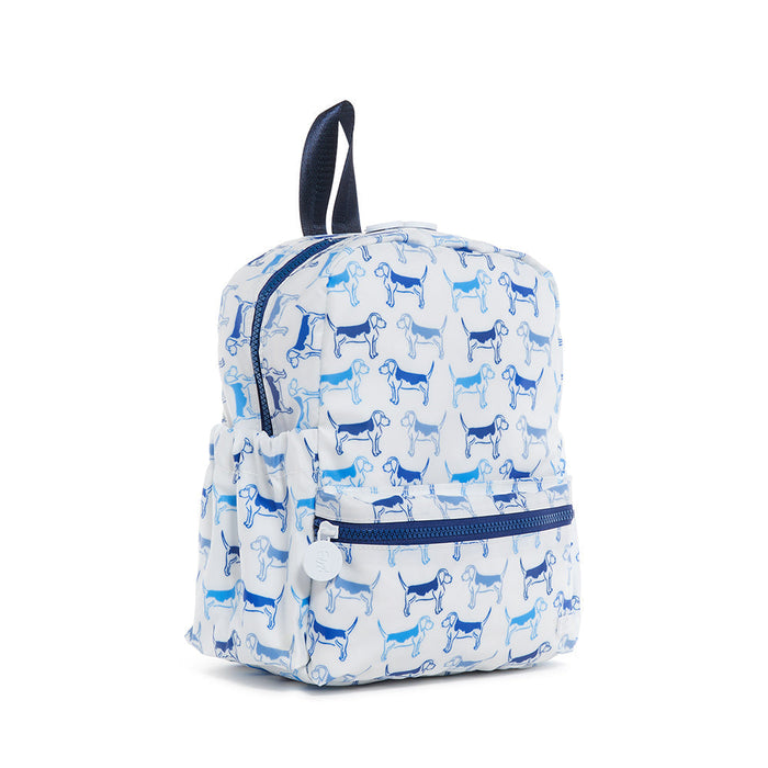 Mini Backer - Puppy Love Blue - Wee Bee Baby Boutique