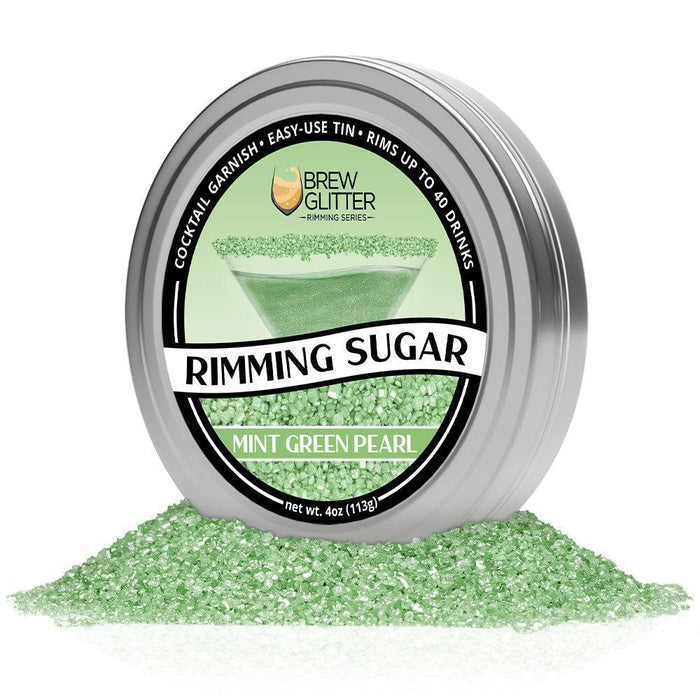 Mint Green Cocktail Rimming Sugar by the case (24 units per/ case)-Brew Glitter®
