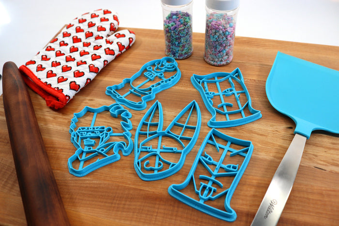 Momo's Eccentric Escapades Cookie Cutters - Filthy Acts for Free, Estrella Metal, Monarch Magenta, Slay Bae, The Globe