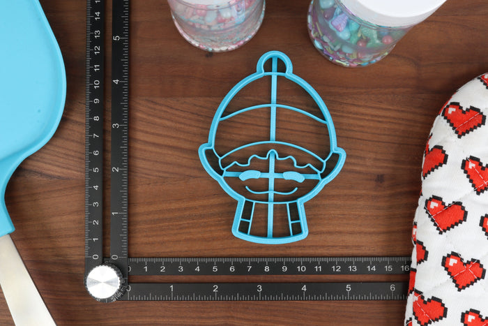 More Christmas Cookie Cutters - Baked Ham, Christmas Stocking, Fireplace, Happy Elf, Plate Snowflake - Holiday Cookies, Set two