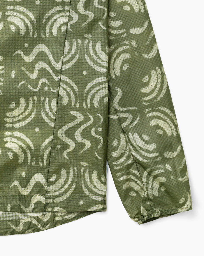 M's Houdini Jacket Sand Waves: Caper Green