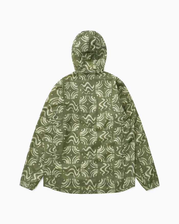 M's Houdini Jacket Sand Waves: Caper Green