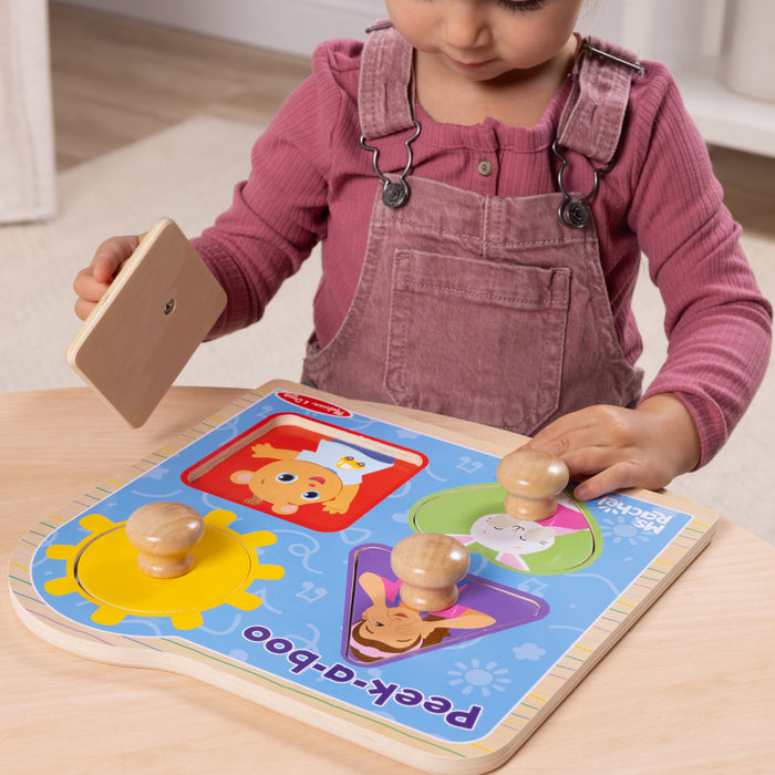 Ms. Rachel Jumbo Knob Puzzle - Wee Bee Baby Boutique