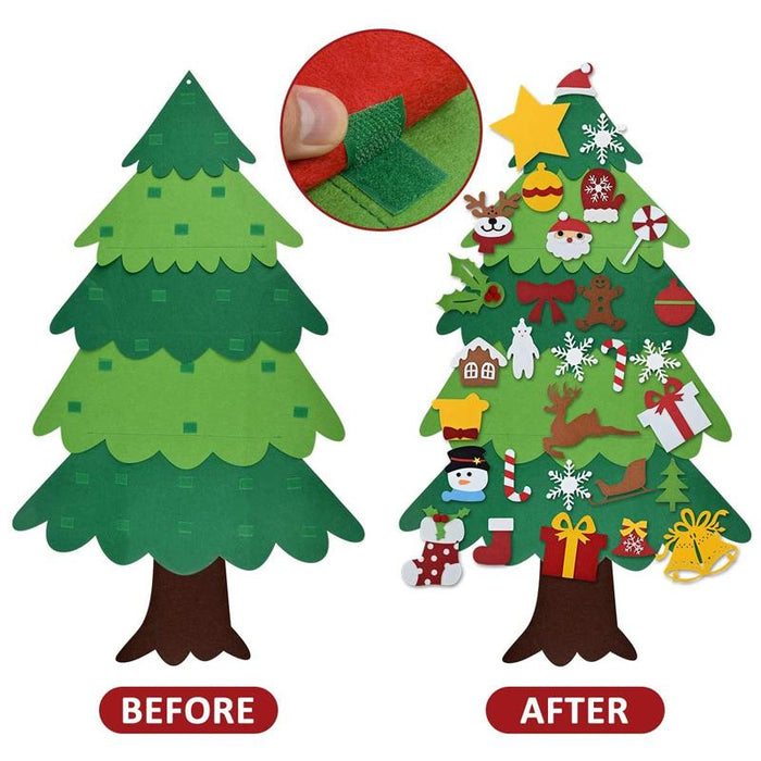 NEW UPGRADED DIY Felt Christmas Tree, A Great Gift For Kids