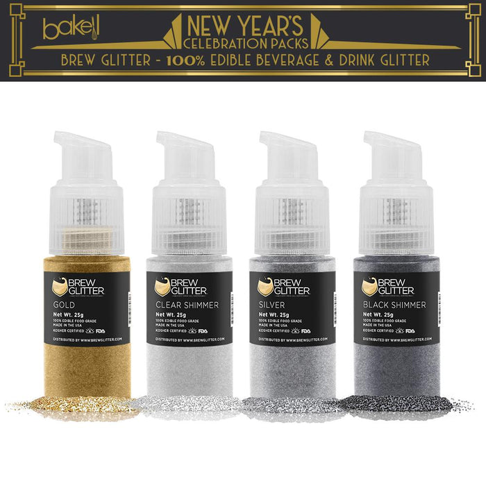 New Year's Collection Brew Glitter Pump Combo Pack A (4 PC SET)-Brew Glitter®