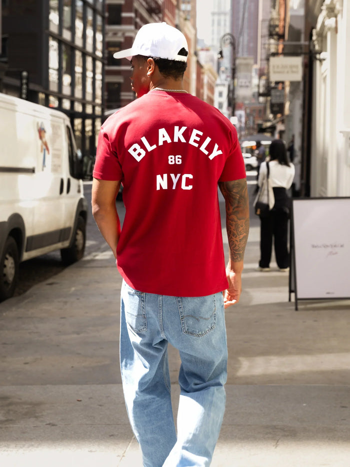 NYC Relaxed T-Shirt - Red