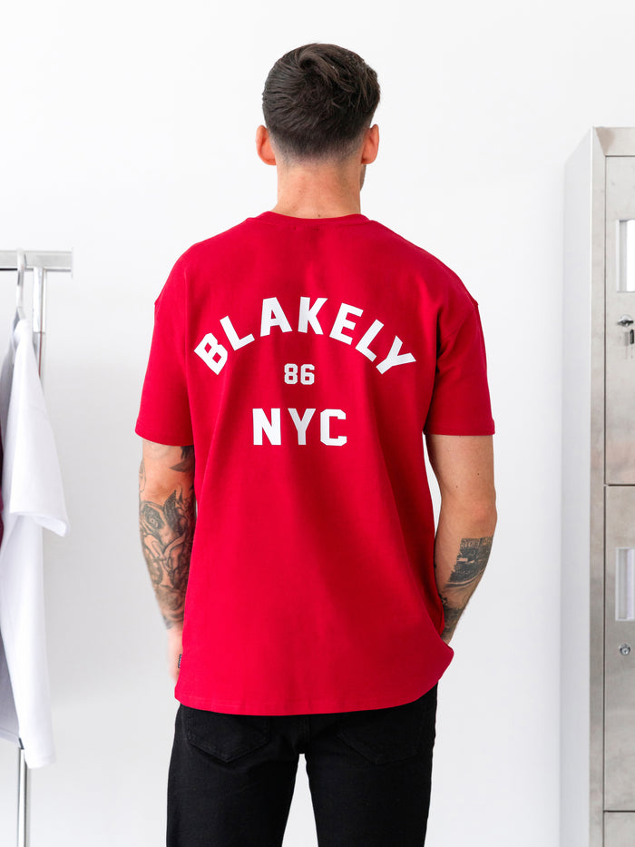 NYC Relaxed T-Shirt - Red