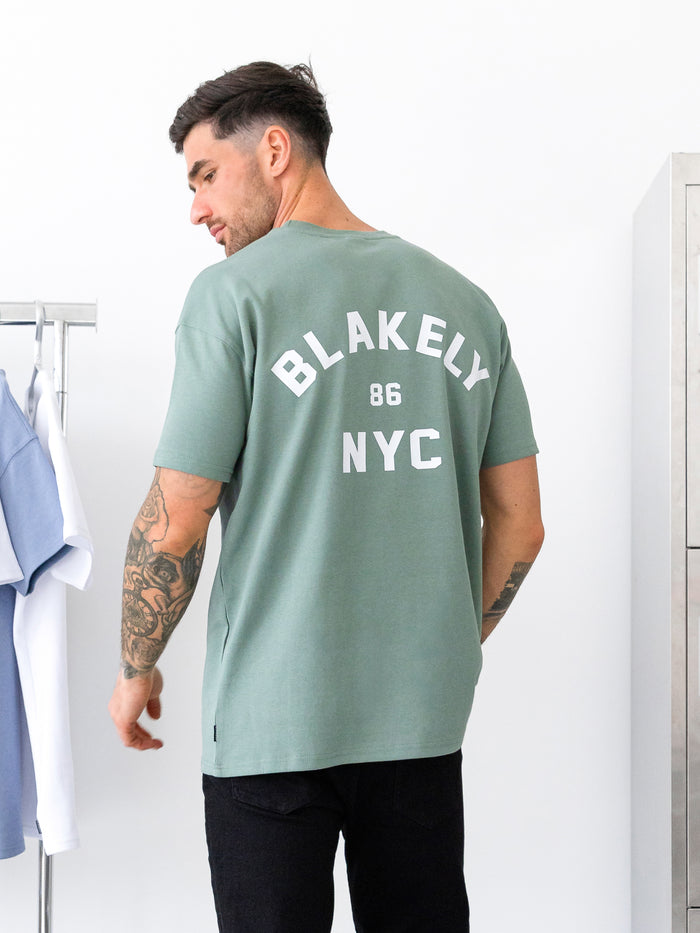 NYC Relaxed T-Shirt - Sage Green