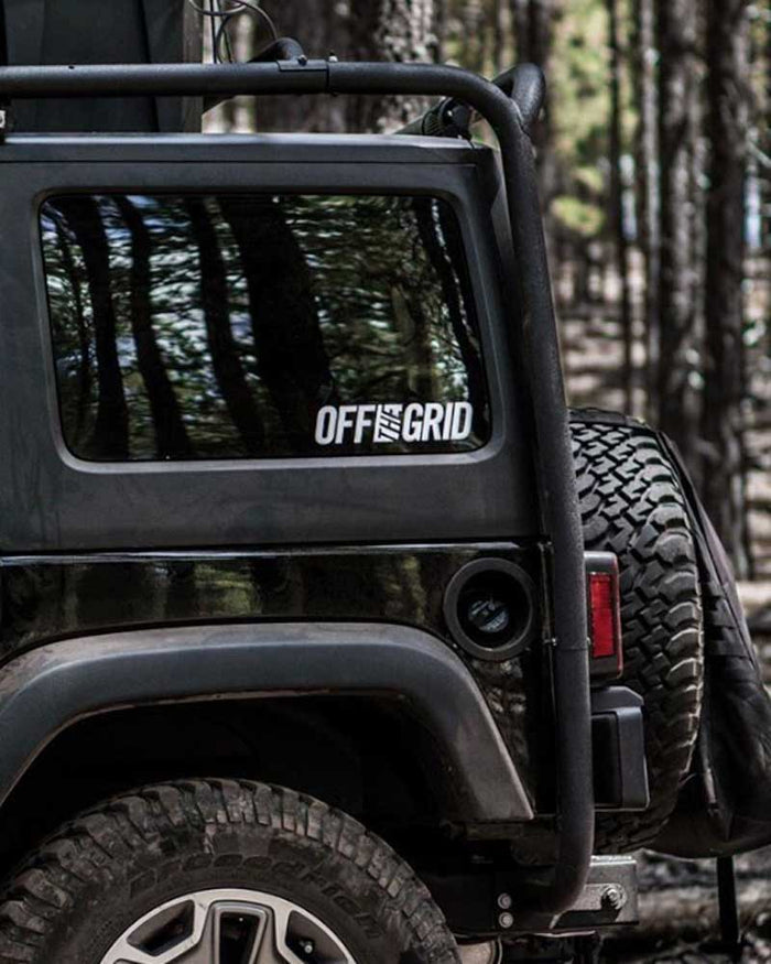 Off The Grid Surplus - OFF THE GRID Solid Logo Decal - 7 Colors - White - ONE