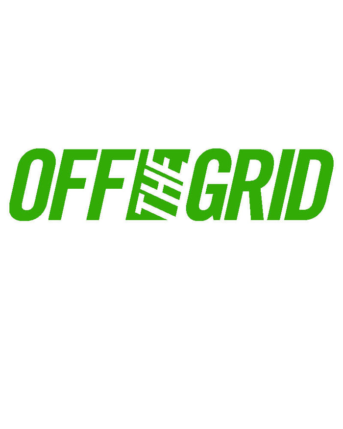 Off The Grid Surplus - OFF THE GRID Solid Logo Decal - 7 Colors - Lime - ONE