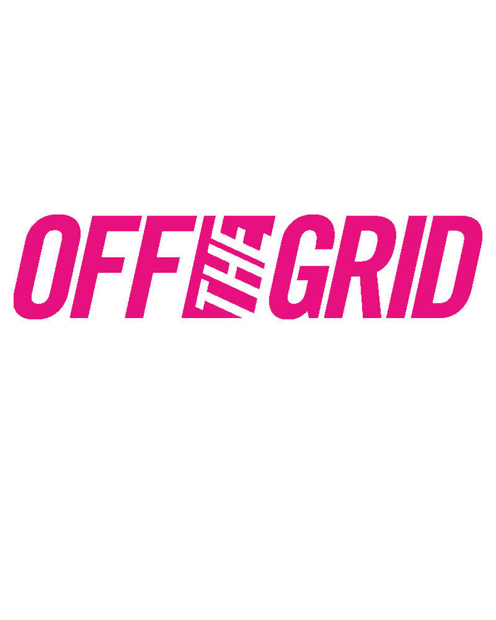 Off The Grid Surplus - OFF THE GRID Solid Logo Decal - 7 Colors - Pink - ONE