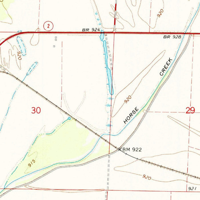 Old Map of Nebraska City, Nebraska by USGS, 1966 – Missouri River, Benton & Loblow Lakes