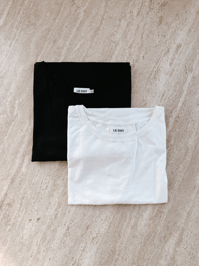 Organic Cotton Boyfriend Tee Black