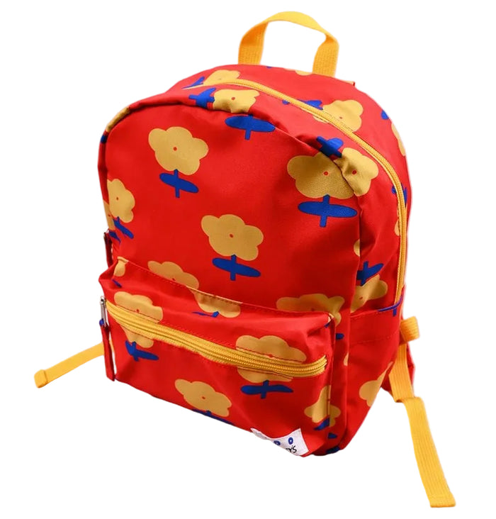 Patterned Backpack Red Flower