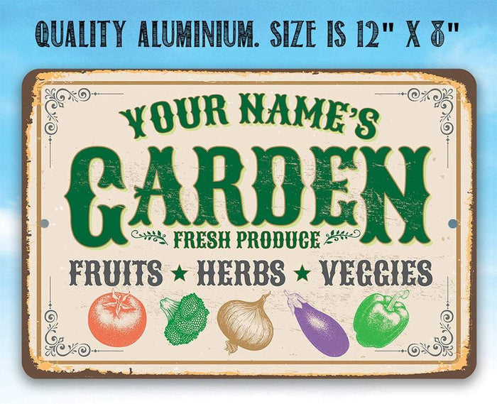 Personalized - Garden Decor - Metal Sign | Lone Star Art.
