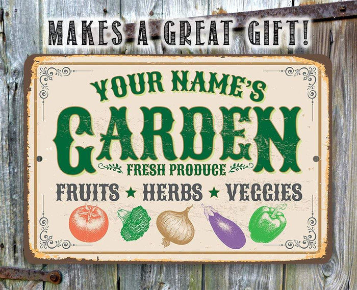 Personalized - Garden Decor - Metal Sign | Lone Star Art.