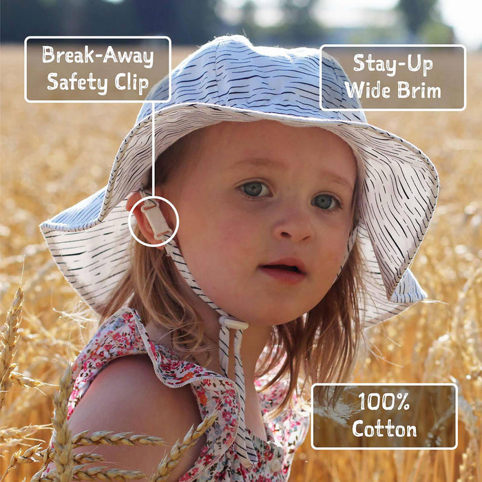 Pink Prairie | Cotton Floppy Sun Hat - Wee Bee Baby Boutique