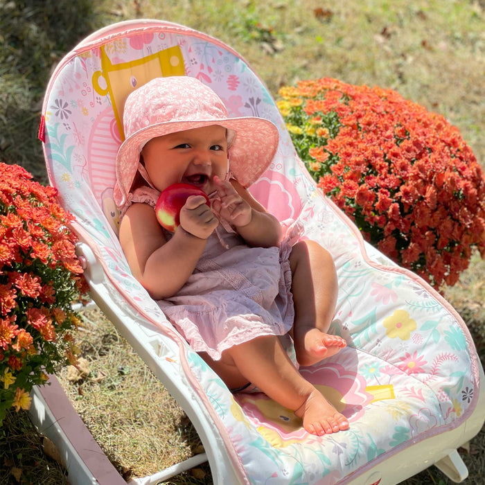 Pink Prairie | Cotton Floppy Sun Hat - Wee Bee Baby Boutique