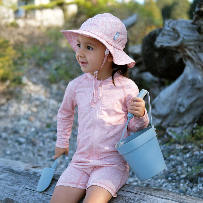 Pink Prairie | Cotton Floppy Sun Hat - Wee Bee Baby Boutique