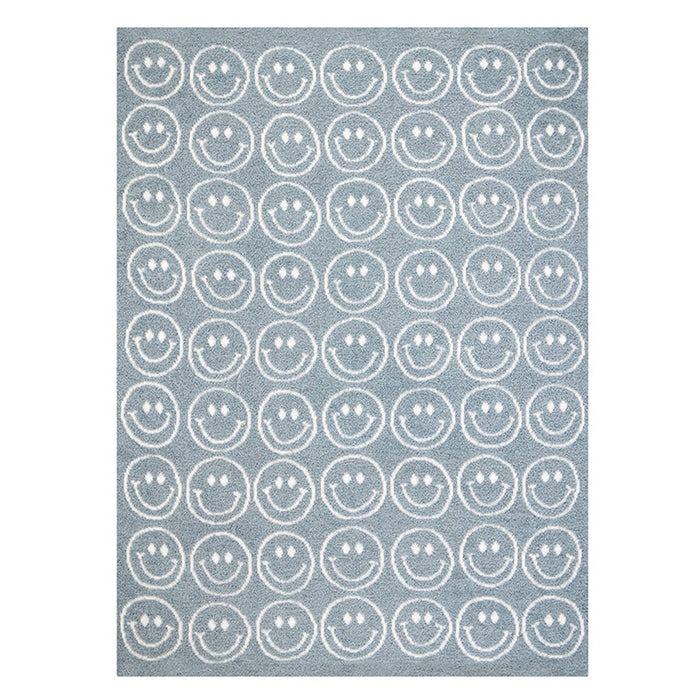 Plush Baby Blanket - Smiley Faces - Wee Bee Baby Boutique