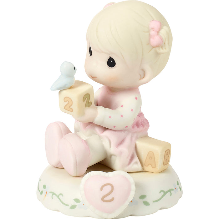 Precious Moments - Growing in Grace Age 2 Baby Girl Porcelain Figurine 142011