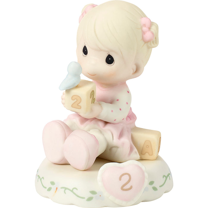 Precious Moments - Growing in Grace Age 2 Baby Girl Porcelain Figurine 142011