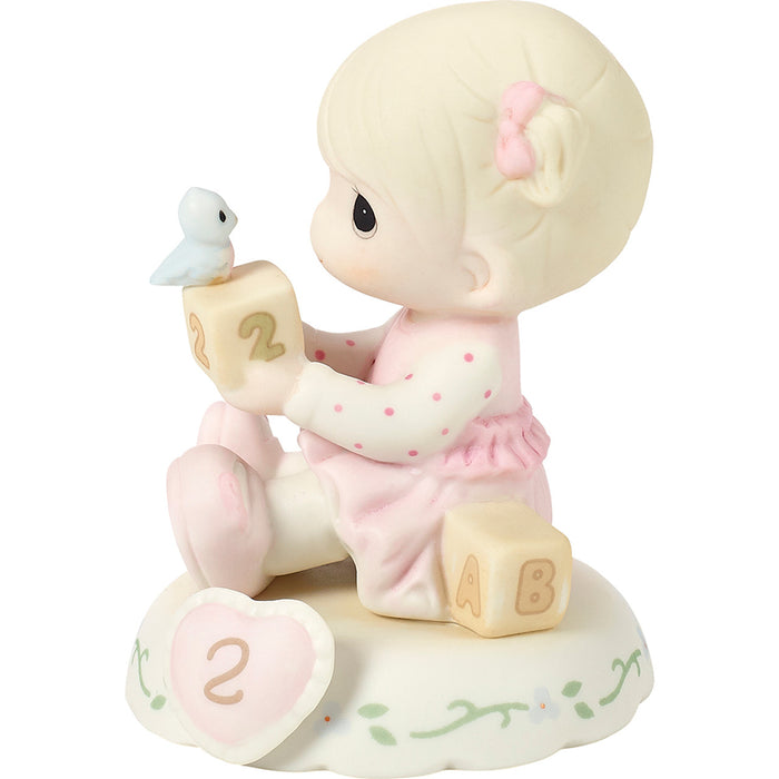 Precious Moments - Growing in Grace Age 2 Baby Girl Porcelain Figurine 142011