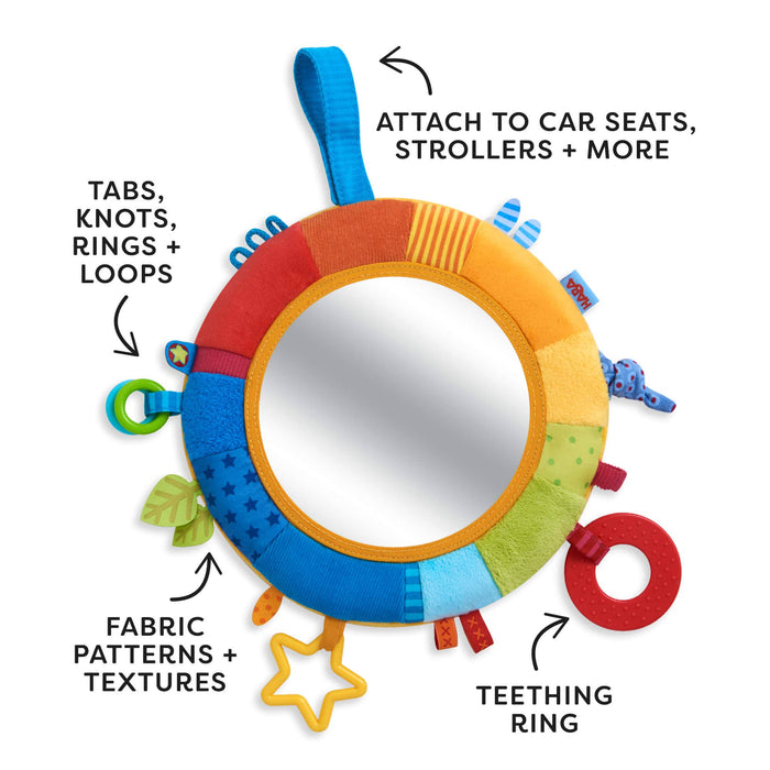 Rainbow Baby Discovery Mirror - Wee Bee Baby Boutique