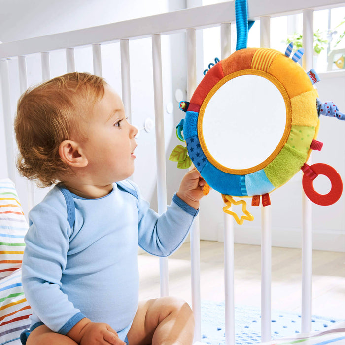 Rainbow Baby Discovery Mirror - Wee Bee Baby Boutique