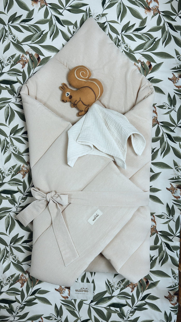 Rattle Toy Squirrel With Nappie