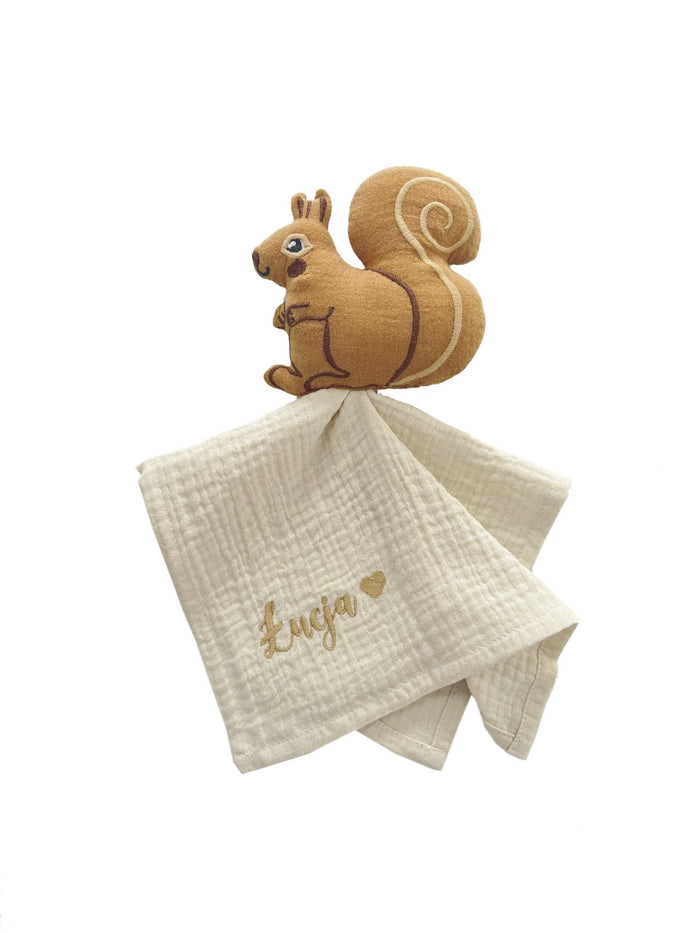Rattle Toy Squirrel With Nappie
