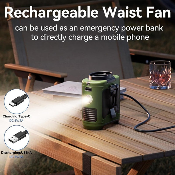 Rechargeable Waist Clip Fan