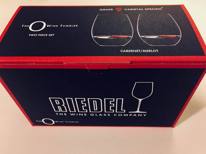 Riedel "O" Wine Tumbler (Cabernet/Merlot) SET OF TWO STEMLESS GLASSES