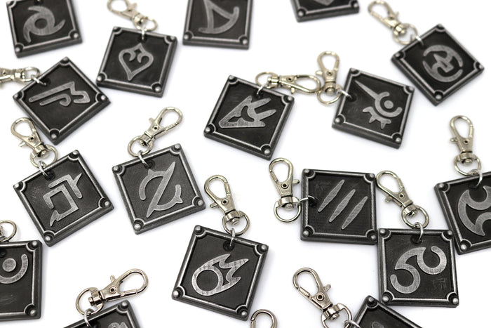 Sage FFXIV Job Charm -  Metal Resin, Final Fantasy 14 FF14 Soul Crystal 1
