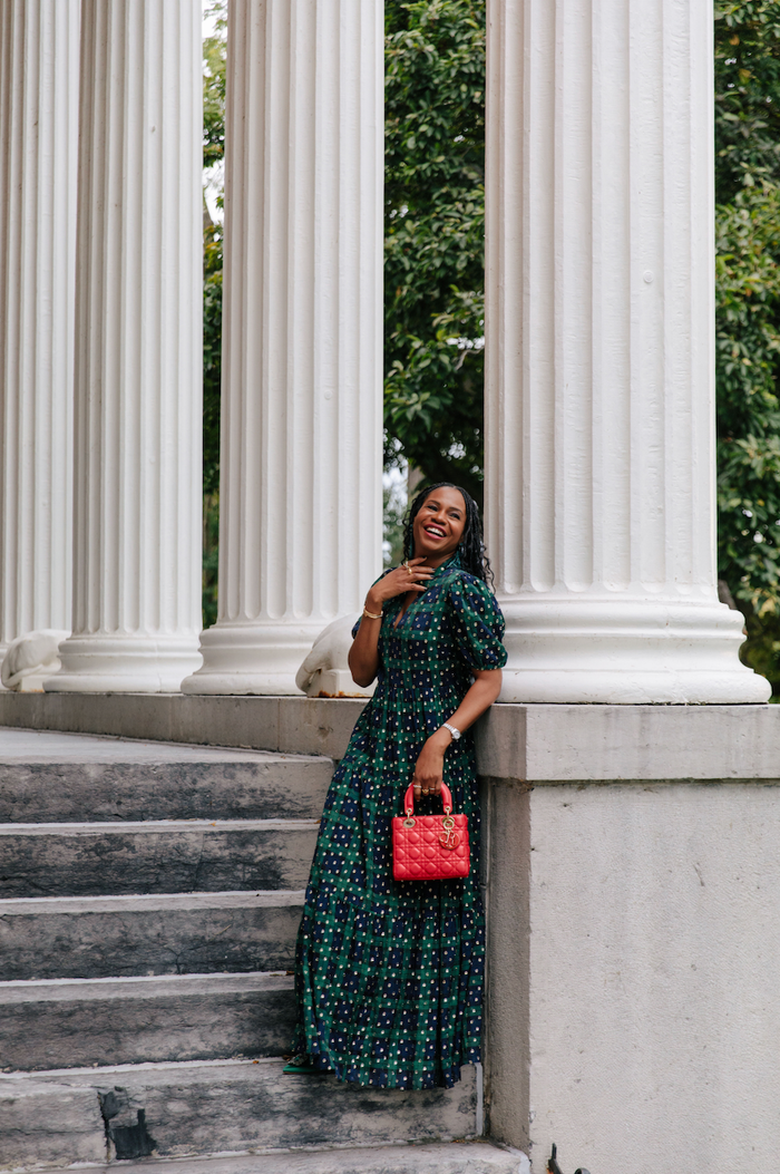 Sail to Sable Marie Maxi Dress - Blackwatch Plaid