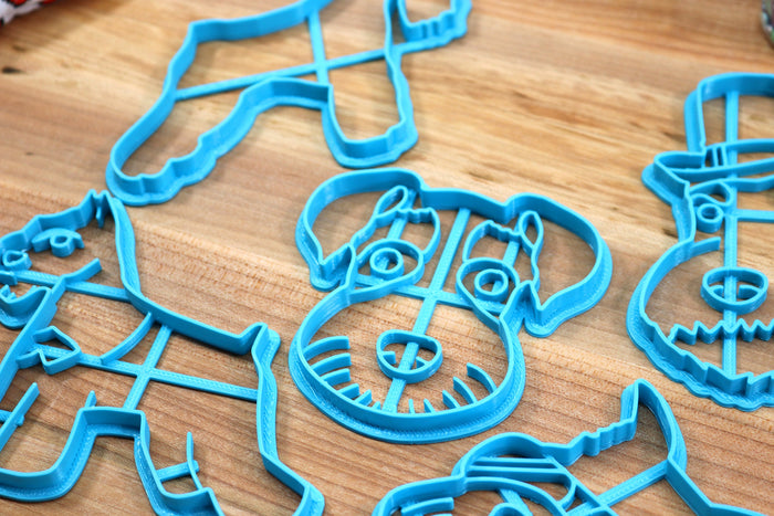 Schnauzer Cookie Cutters - Schnauzer Stack, Schnauzer Outline, Schnauzer Face  - Gift for Schnauzer Owner