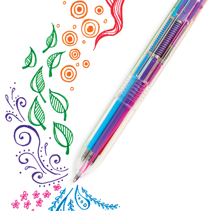 Six Click Colored Gel Pen - Pine & Moss