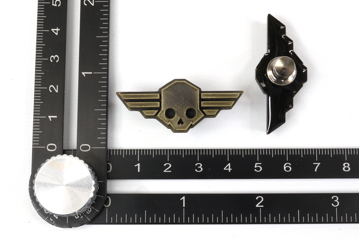 Skull Logo Brass Pin - Helldivers 2