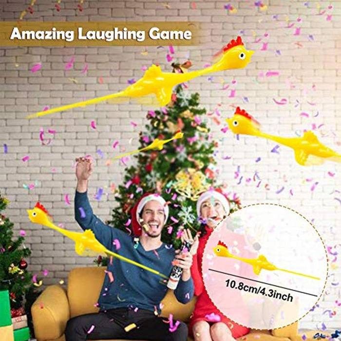 Slingshot Chicken Flying Finger Toy