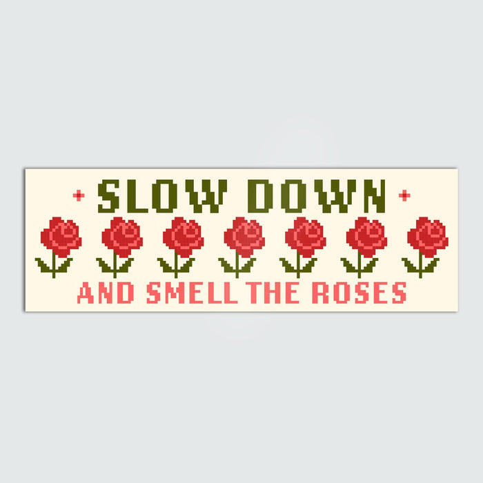 Smell the Roses Bumper Magnet