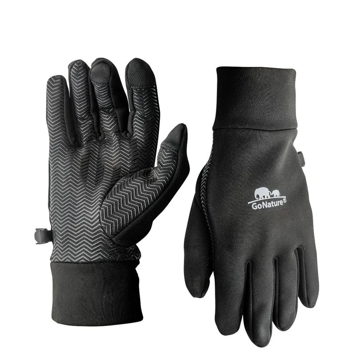 כפפות טאץ' Go Nature Spider שחורות, מתאימות לטלפון, טיולים ונסיעות.