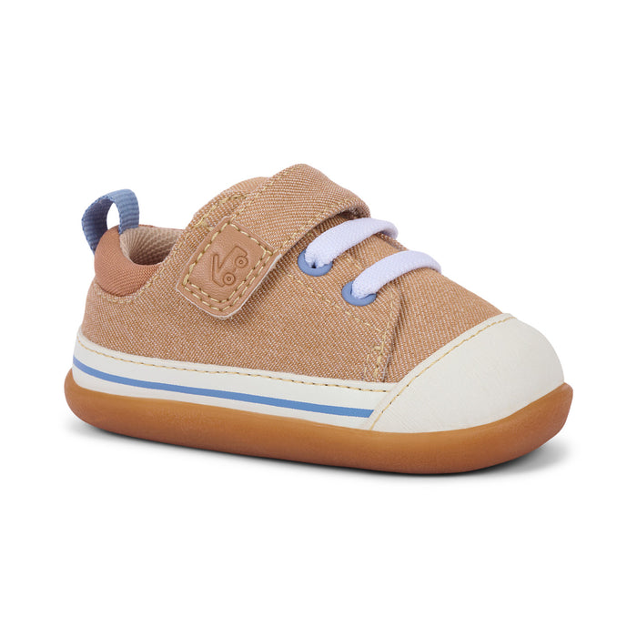 Stevie First Walkers - Khaki - Wee Bee Baby Boutique