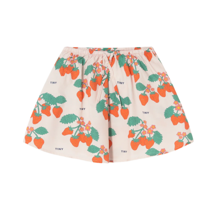 Tiny Cottons Strawberries Skirt Pink